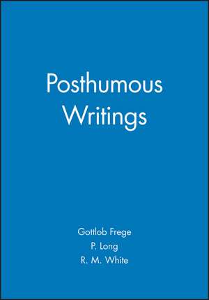 Posthumous Writings de G Frege