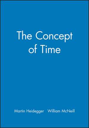 The Concept of Time de M Heidegger