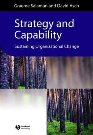 Strategy and Capability de Graeme Salaman