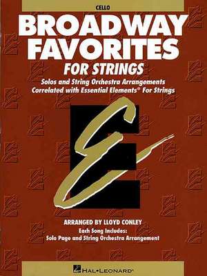 Essential Elements Broadway Favorites for Strings - Cello de various