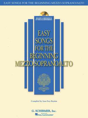 Easy Songs for the Beginning Mezzo-Soprano/Alto Book with Online Audio de Joan Frey Boytim