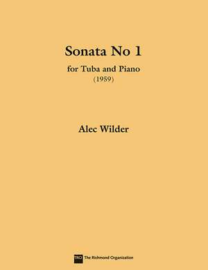 Sonata for Tuba and Piano (1959): Tuba (B.C.) de Alec Wilder