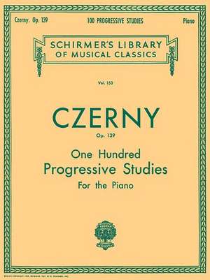 100 Progressive Studies Without Octaves, Op. 139 de Carl Czerny