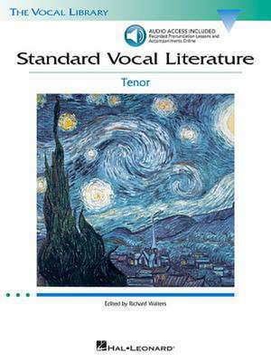 Standard Vocal Literature - An Introduction to Repertoire Book/Online Audio [With 2 CDs] de Richard Walters