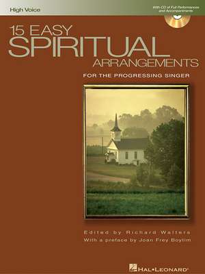 15 Easy Spiritual Arrangements - High Voice (Book/Online Audio) de Richard Walters