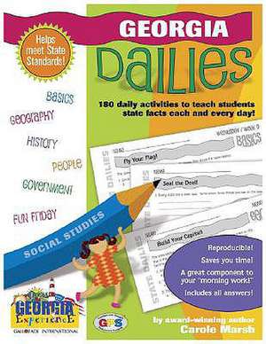 Georgia Dailies: 180 Daily Activities for Kids de Carole Marsh