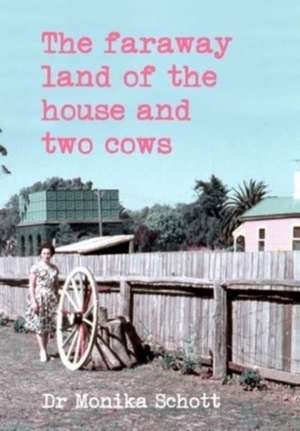 The faraway land of the house and two cows de Monika Schott