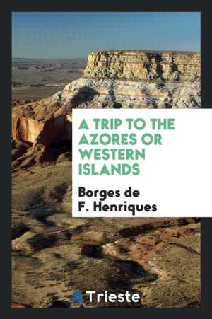 A Trip to the Azores or Western Islands de Borges De F. Henriques