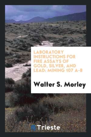 Laboratory Instructions for Fire Assays of Gold, Silver, and Lead: Mining ... de Walter S. Morley