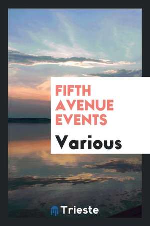 Fifth Avenue Events de Various