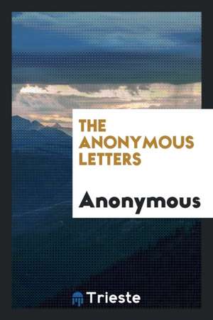 The Anonymous Letters de Anonymous
