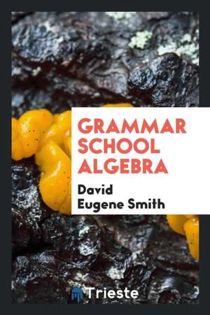 Grammar School Algebra de David Eugene Smith