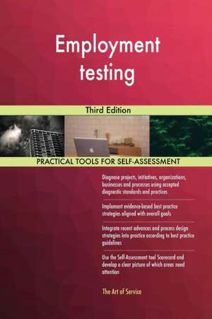 Employment testing Third Edition de Gerardus Blokdyk