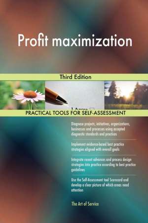 Profit maximization Third Edition de Gerardus Blokdyk