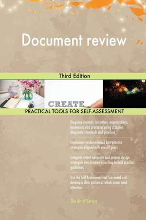 Document review Third Edition de Gerardus Blokdyk