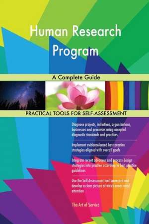 Human Research Program A Complete Guide de Gerardus Blokdyk
