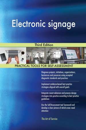 Electronic signage Third Edition de Gerardus Blokdyk
