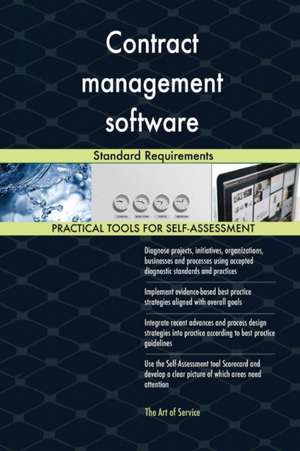 Contract management software Standard Requirements de Gerardus Blokdyk