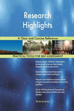 Research Highlights A Clear and Concise Reference de Gerardus Blokdyk