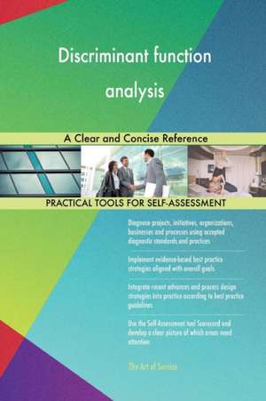 Discriminant function analysis A Clear and Concise Reference de Gerardus Blokdyk
