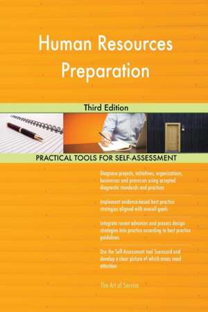 Human Resources Preparation Third Edition de Gerardus Blokdyk
