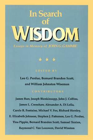 In Search of Wisdom de Leo G. Perdue