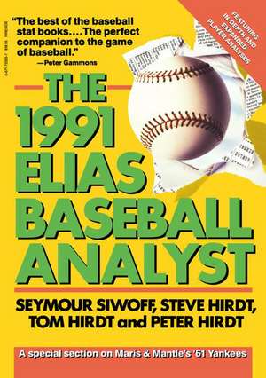 Elias Baseball Analyst, 1991 de Seymour Siwoff