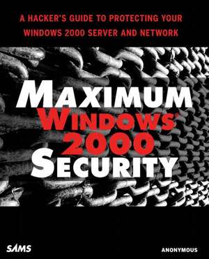 Maximum Windows 2000 Security de Mark Burnett