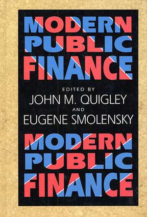 Modern Public Finance de John M Quigley