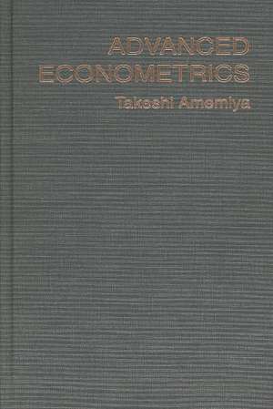 Advanced Econometrics (COBEE) de T Amemiya