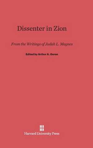 Dissenter in Zion de Arthur A. Goren