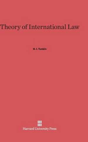 Theory of International Law de G. I. Tunkin