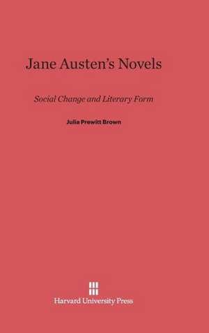 Jane Austen's Novels de Julia Prewitt Brown