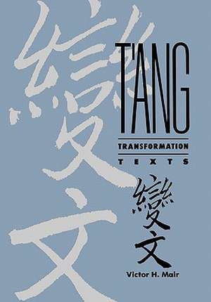 T′Ang Transformation Texts – Study of Buddist Contribution to the Rise of Vernacular de Vh Mair