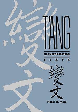 T'Ang Transformation Texts de Victor H. Mair
