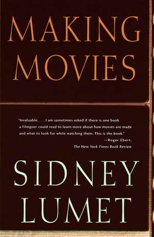 Making Movies de Sidney Lumet