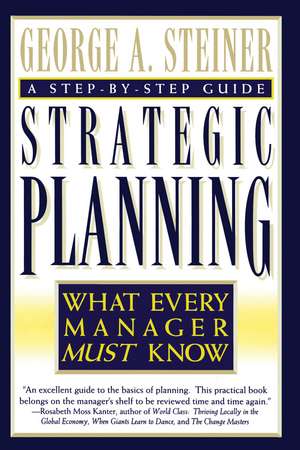 Strategic Planning de George A. Steiner