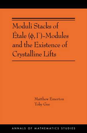 Moduli Stacks of Étale (phi,Gamma)– Modules and the Ex –(AMS–215) de Matthew Emerton