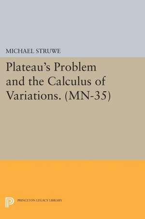 Plateau`s Problem and the Calculus of Variations. (MN–35) de Michael Struwe