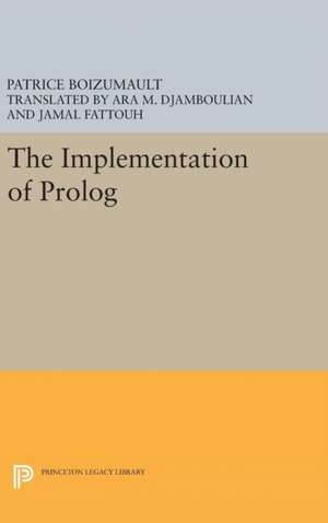 The Implementation of Prolog de Patrice Boizumault