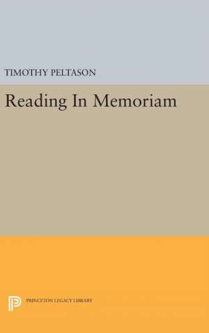 Reading In Memoriam de Timothy Peltason