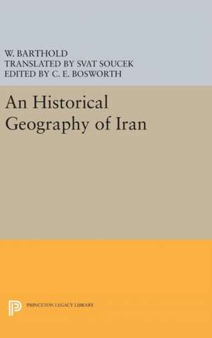 An Historical Geography of Iran de Vasilii Vladimi Barthold