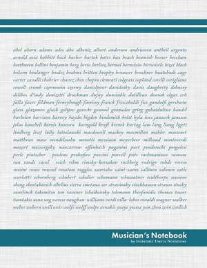 Musician's Notebook (Composers Glossy Edition)