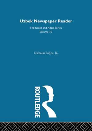 Uzbek Newspaper Reader de Nicholas Poppe