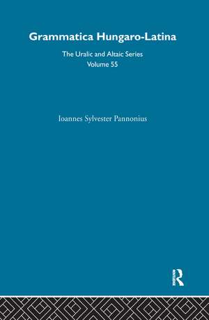 Grammatica Hungaro-Latina de Ioannes Sylvester Pannonius