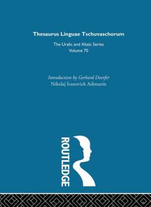 Thesaurus Linguae Tschuvaschorum de Nikolaj Ivanovich Ashmarin