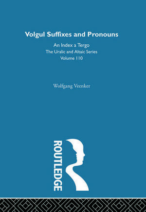 Vogul Suffixes and Pronouns de Wolfgang Veenker