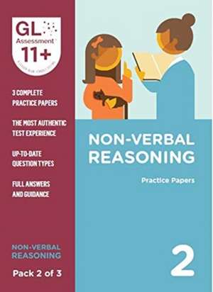 11+ Practice Papers Non-Verbal Reasoning Pack 2 (Multiple Choice) de GL Assessment