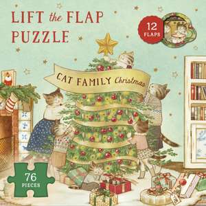 Cat Family Christmas Lift-the-Flap Puzzle de Lucy Brownridge