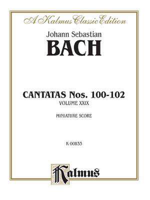 Cantatas No. 100-102: Miniature Score (German Language Edition), Miniature Score de Johann Sebastian Bach